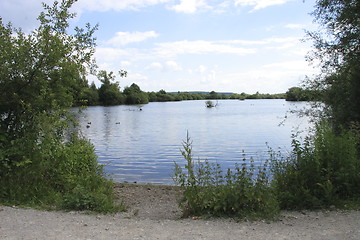 Image showing looking across the lake