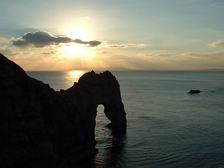 Image showing Sunset at Durdle Door