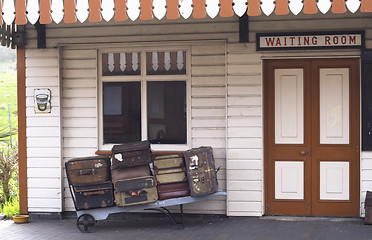 Image showing vintage suitcases