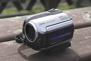 Image showing small hand-held digital video camera