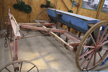 Image showing antique farming machinery