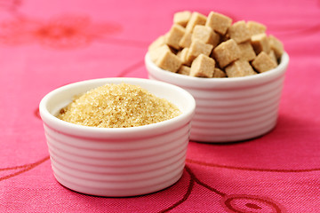 Image showing brown sugar cubes