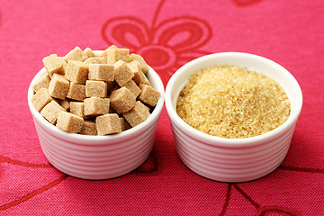 Image showing brown sugar cubes