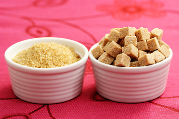 Image showing brown sugar cubes