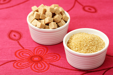 Image showing brown sugar cubes