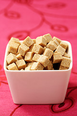 Image showing brown sugar cubes