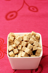 Image showing brown sugar cubes