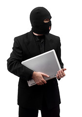 Image showing Thief Stealing Laptop