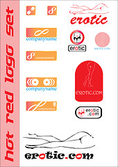 Image showing erotic logo set 