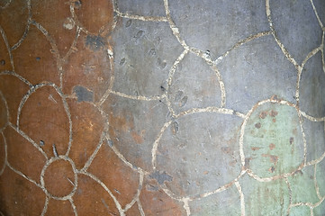 Image showing Detail of the ceramics from the Casa Batllo in Barcelona, Spain