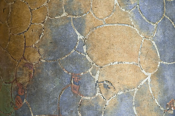 Image showing Detail of the ceramics from the Casa Batllo in Barcelona, Spain