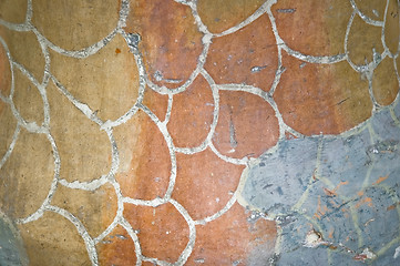 Image showing Detail of the ceramics from the Casa Batllo in Barcelona, Spain