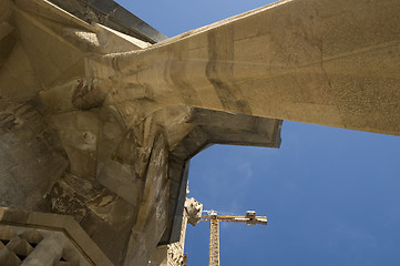 Image showing Details of Sagrada Familia in Barcelona