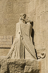 Image showing Details of Sagrada Familia in Barcelona