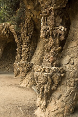 Image showing park guell. barcelona. antonio gaudi