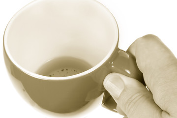 Image showing His Morning Cup of Tea