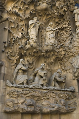 Image showing Details of Sagrada Familia in Barcelona