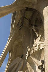 Image showing Details of Sagrada Familia in Barcelona