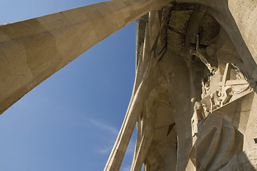 Image showing Details of Sagrada Familia in Barcelona
