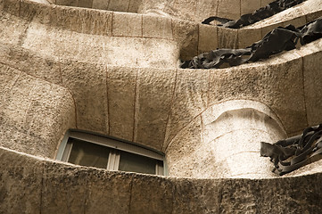 Image showing modernist house by antonio gaudi - la padrera. detail