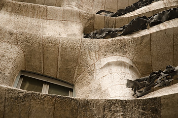 Image showing modernist house by antonio gaudi - la padrera. detail