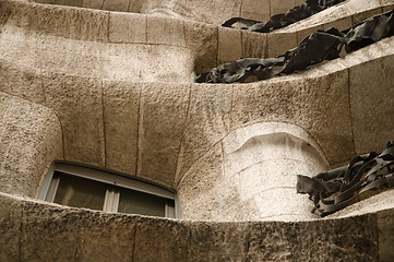 Image showing modernist house by antonio gaudi - la padrera. detail