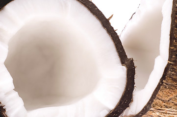 Image showing open coconut