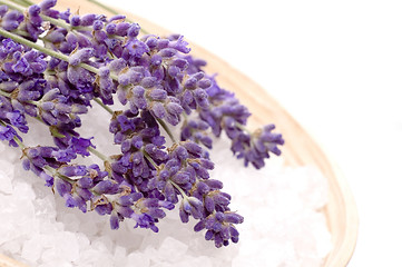 Image showing lavender bath