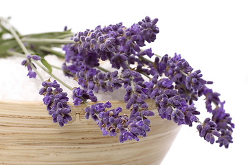 Image showing lavender bath