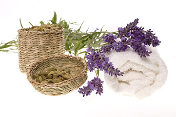 Image showing lavender bath