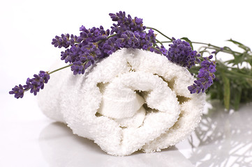 Image showing lavender bath