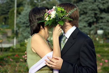 Image showing Freshly Married Couple