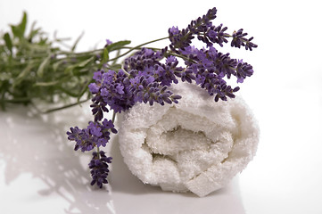 Image showing lavender bath