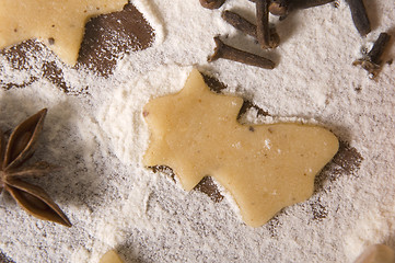 Image showing christmas gingerbreads ingredients