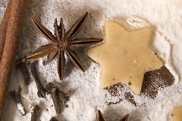 Image showing christmas gingerbreads ingredients