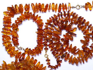 Image showing amber beads