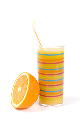 Image showing orange and juice