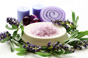 Image showing lavender body care