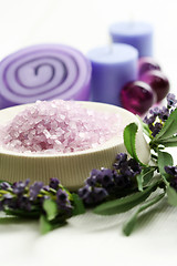 Image showing lavender body care