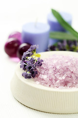 Image showing lavender body care