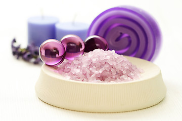 Image showing lavender body care