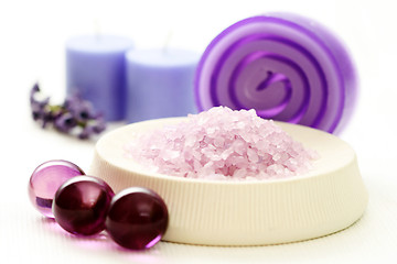 Image showing lavender body care