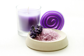 Image showing lavender body care