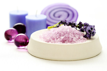 Image showing lavender body care