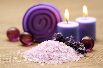 Image showing lavender body care