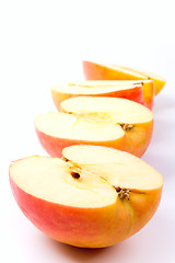 Image showing apples halves