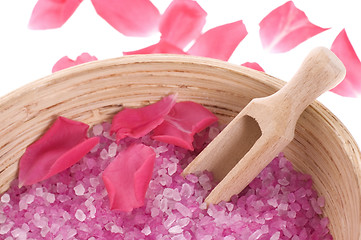 Image showing rose bath items