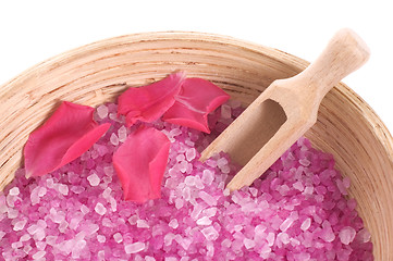 Image showing rose bath items