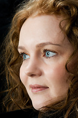 Image showing Portrait of a beautiful blue eyed woman