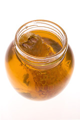 Image showing fresh honey with honeycomb